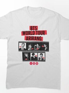BTS ARIRANG WORLD TOUR BLACK AND WHITE Classic T-Shirt